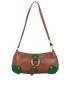 D-Ring Shoulder Bag, &pound;230, Handbags, Brown, Leather, Front view